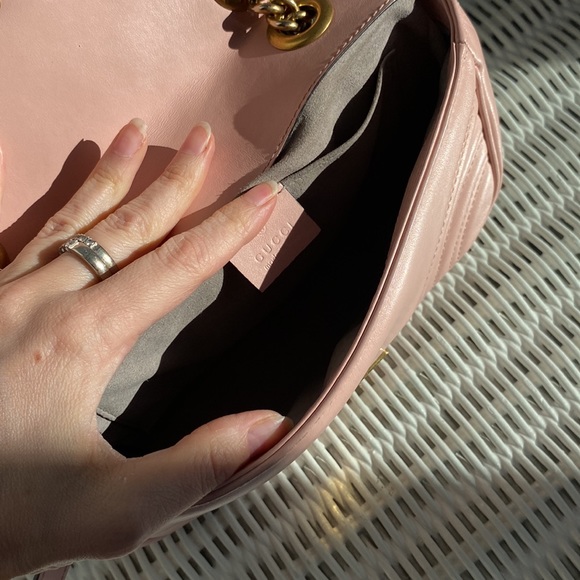 Gucci Mini Marmont 2.0 shoulder bag. Pink 💗 - Picture 5 of 15